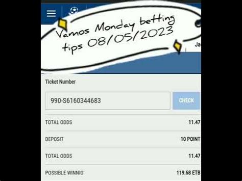 vamos bet check ticket - vamos bet login